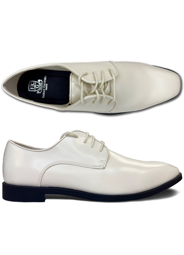 Ivory Matte 'Tuscano' Lace-Up Shoe